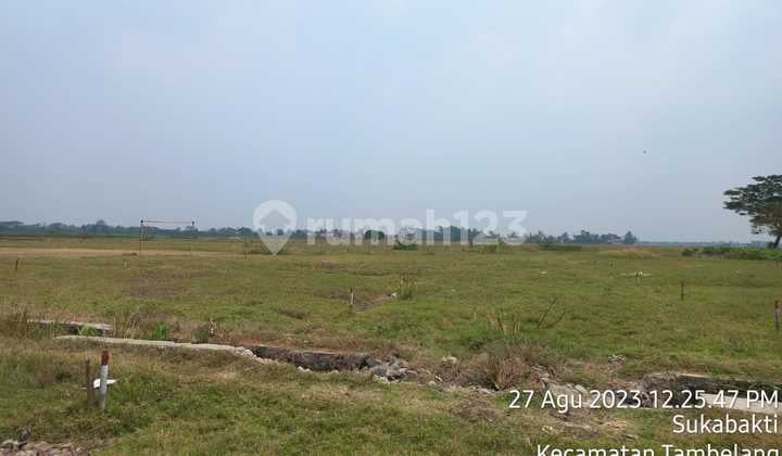 Di Jual Tanah Datar. Siap untuk Bikin ******** Raya Tambelang. Bekasi.