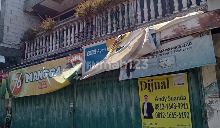 For Sale 2-Story Shop House with Certificate of Ownership (SHM) on Pecindilan Street, Central Surabaya