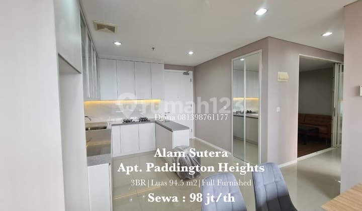 Murah Banget Apartemen Alam Sutera Paddington Heights Full Furnished Rapi Terawat Bersih