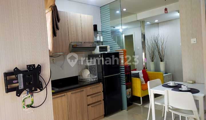 dijual cepat apartment madison park 1 bedroom full furnish central park jakarta barat