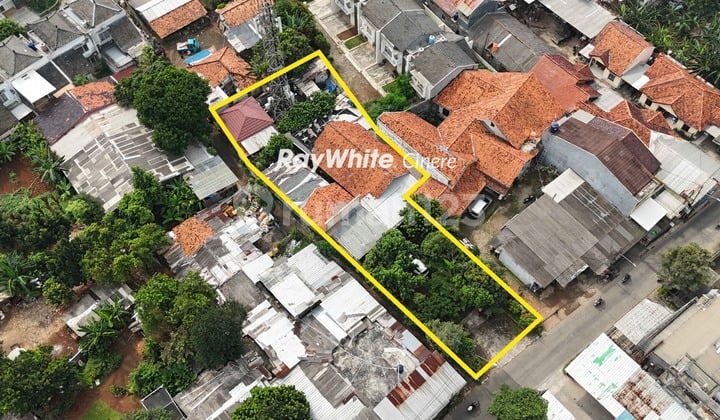Dijual Tanah Strategis Luas 939 M2 Bonus 3 Bangunan Dekat Stasiun LRT Harjamukti Depok