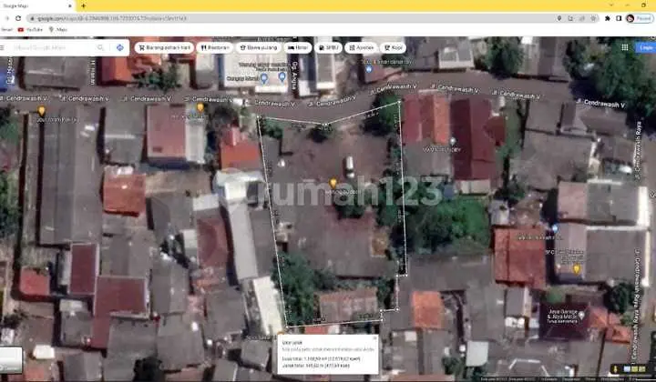 Tanah Dekat Kampus Upj, Stasiun Krl Luas 1.007m2, Cocok Utk Kos