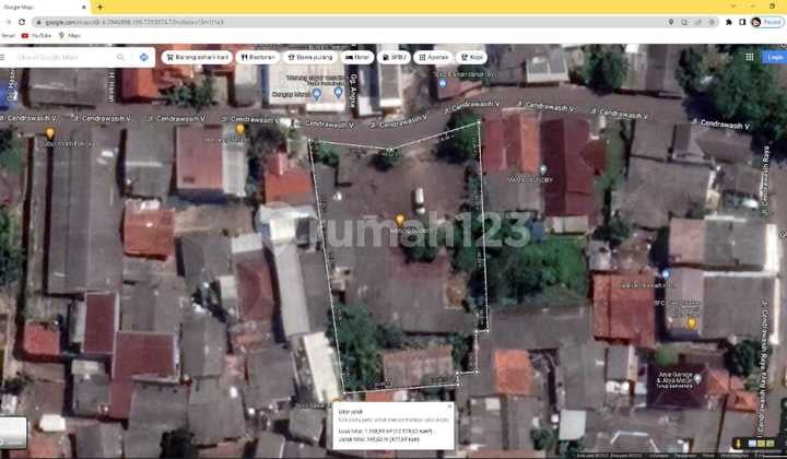 Land Area 1,007m2 Near UPJ Campus, Bintaro Xchange, KRL Station
