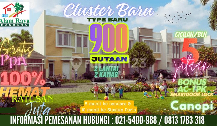 New House in Alam Raya Soetta Airport 2 Floors 900 Million