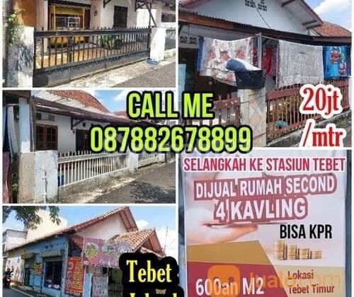 Jual Tanah 628Meter Srategis Banget Dekat Stasiun Tebet Jaksel