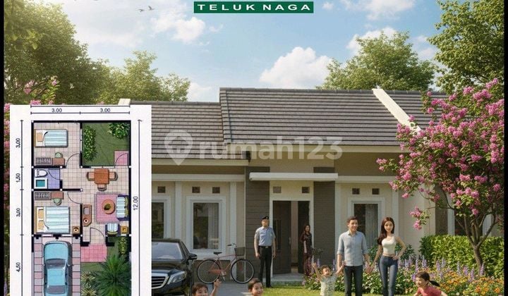 Rumah Baru,SHM,tahun 2025 Murah Komplek Garuda Teluknaga Tangerang Siap KPR