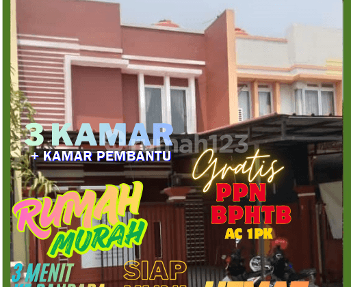 Rumah Siap Huni 3Kt Dekat Bandara Soetta dan Stasiun Poris