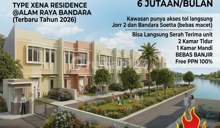 New 2.5-Story House in Alam Raya Bandara Jurumudi, 3 Bedrooms