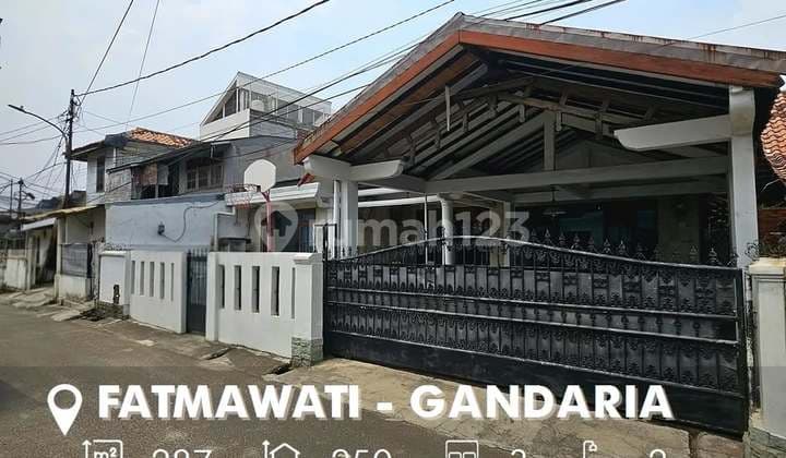 Rumah di Fatmawati, Gandaria Selatan Dekat MRT Haji Nawi Jakarta Selatan.