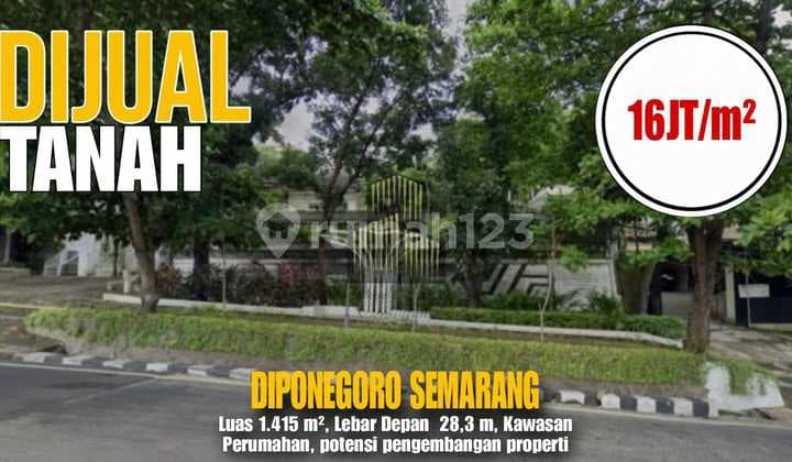 Rumah Hitung Tanah Jl. Diponogoro Selangkah Simpang5 Harga Turun Drastis