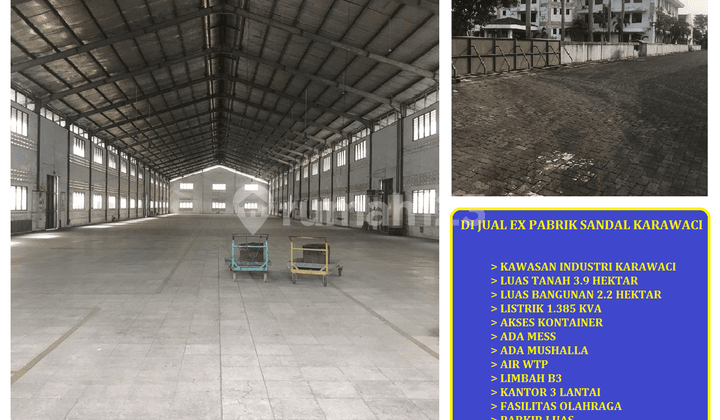 Jual Ex Pabrik Sandal 3.9 Hektar Karawaci Tangerang