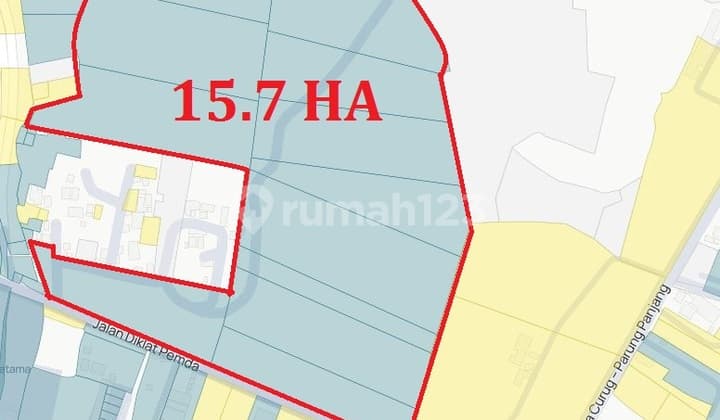 For Sale 15 Hectares of Land, Kelapa Dua Government Training Center Main Road, Tangerang