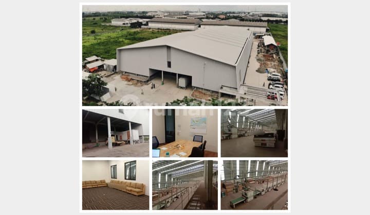 di jual Pabrik luas bangunan 5000 meter luas tanah 3 hektar HGB Cikande Serang banten