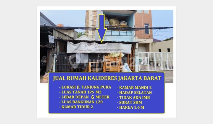 Jual Rumah di Tanjung Pura Kalideres Jakarta Barat