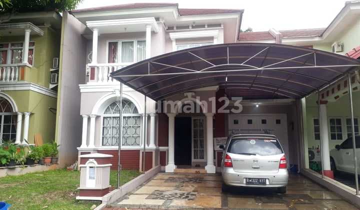 Rumah Luas Semi Furnished 3+1 Kamar Tidur di Cluster Terdepan Kota Wisata Cibubur