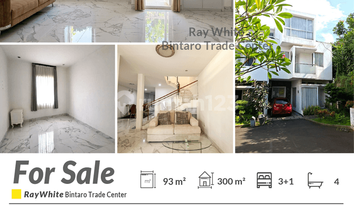 Rumah 3 Lantai Custer Serua Ciputat Dekat Stasiun