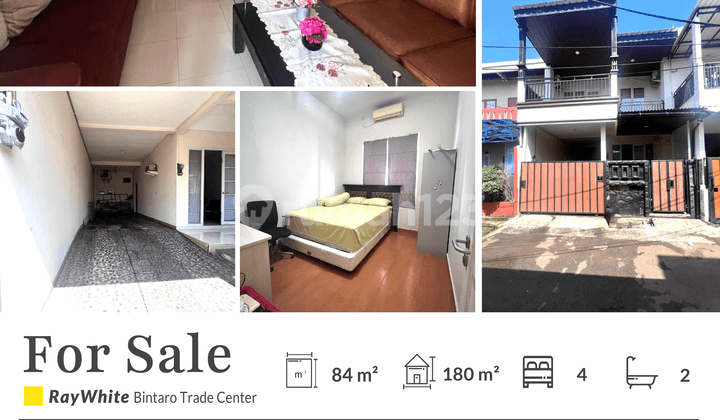 Dijual Cepat Rumah Bangunan Luas 2 Lantai Bintaro Sektor 3, Nego