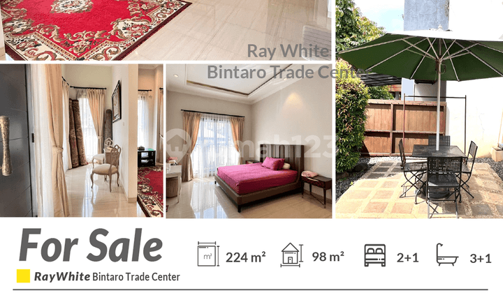 Ready-to-Occupy House with Comfortable and Green Living in Ciputat