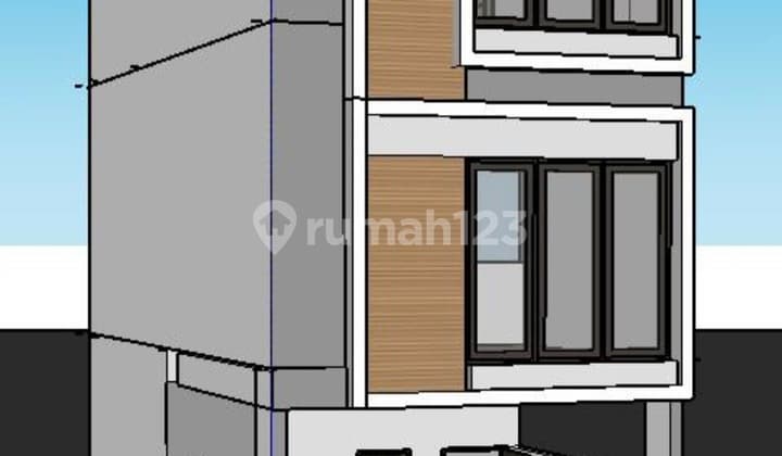 Just Finished New House, 3-Story Building in Patra Complex, Duri Kepa, West Jakarta