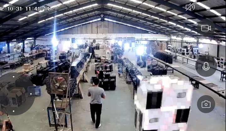 Dijual pabrik 2 lantai di pergudangan Dadap jaya