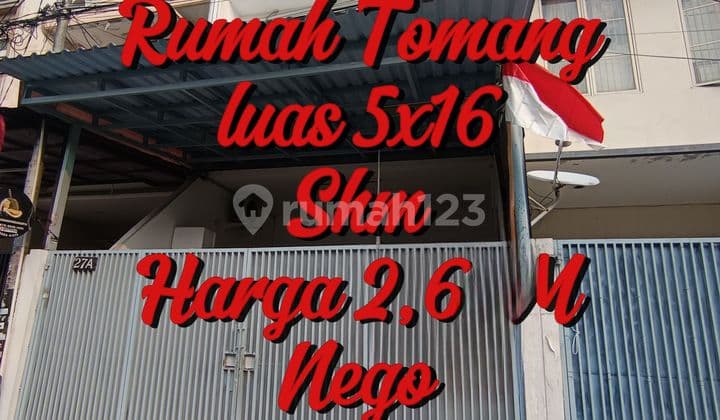 Rumah tomang 3 lantai siap huni eli