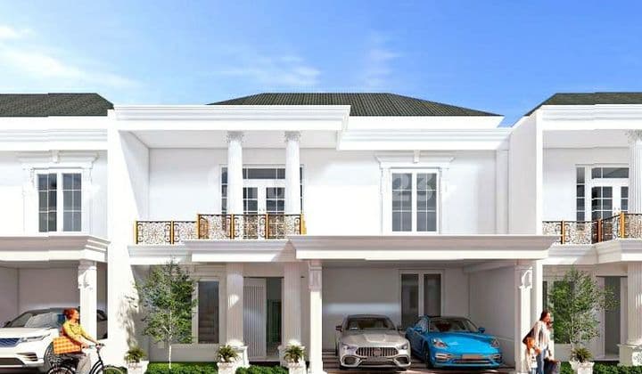 Rumah Cluster Indent 2lt konsep American Style di Colomadu
