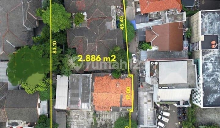 Lahan Bangunan Tua Zona Komersil Harga Mendekati Njop
