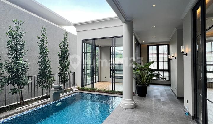 Brand New House American Classic Style At Kebayoran Baru 4 Floor With Private Swimming Pool & Private Salon N Spa
