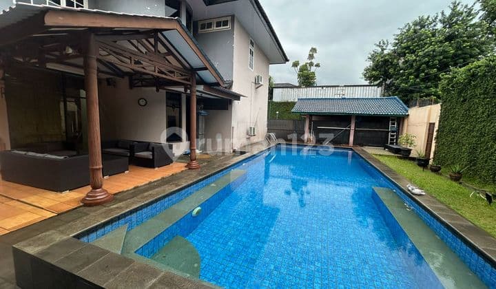 Dijual Rumah Mewah Siap Huni Cipete Jaksel - Swimming Pool, Dekat MRT Haji Nawi (Lt 899 M²)