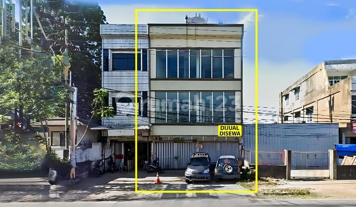 Jual Sewa Ruko Gandeng 2 Pintu 3 Lantai Jalan Yos Sudarso