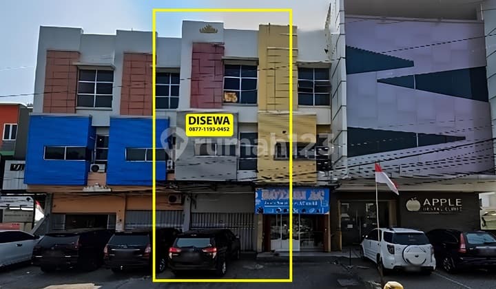 Sewa Ruko 3 Lantai Pinggir Jalan Raya Gajah Mada