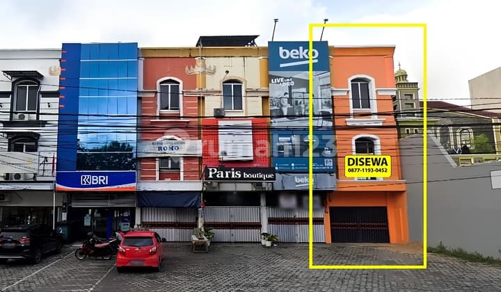 Sewa Ruko 3 Lantai Pinggir Jalan Jendral Sudirman