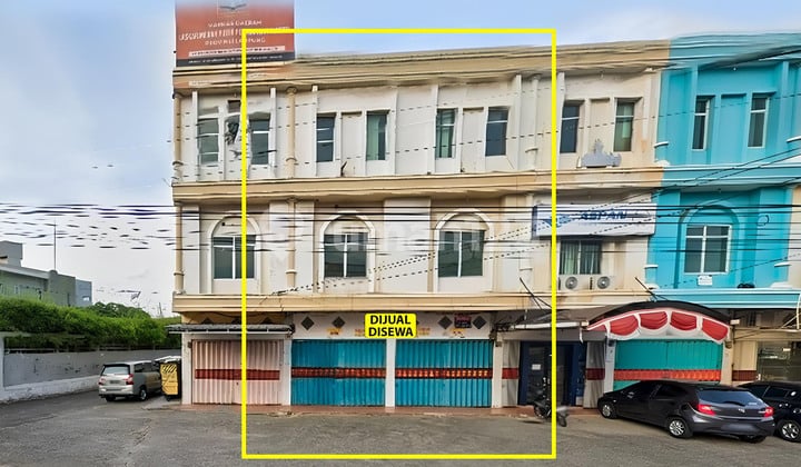 Jual Sewa Ruko Gandeng 2 Pintu 3 Lantai Jalan Hasanudin