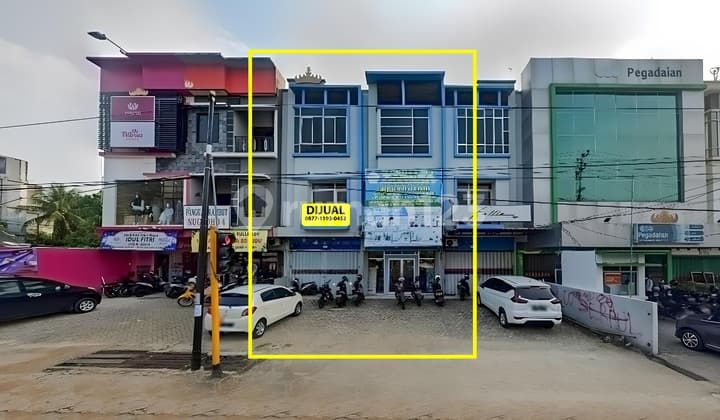 Ruko Gandeng 2 Pintu 3 Lantai Pinggir Jalan Cut Nyak Dien