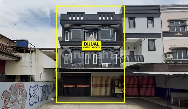 Dijual Ruko Gandeng 2 Pintu 3 Lantai Pinggir Jalan Gajah Mada