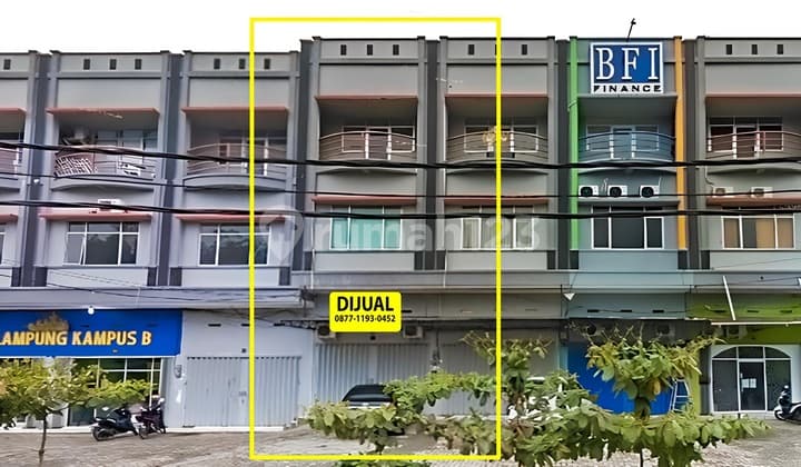 Jual Ruko 3 Lantai Pinggir Jalan di Way Halim
