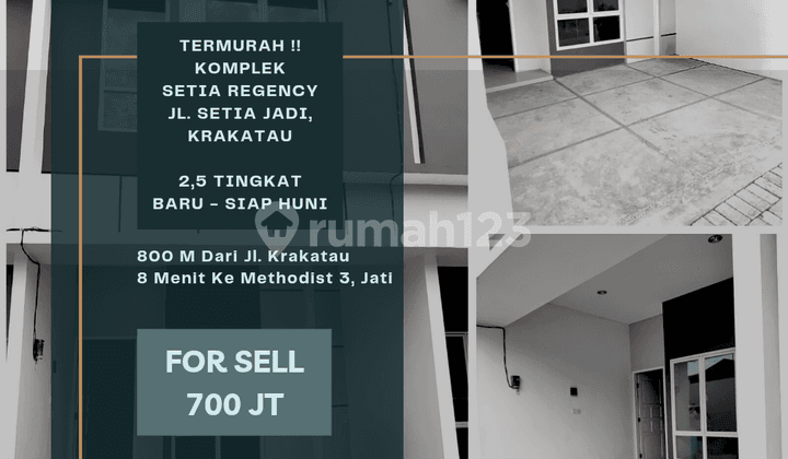 Komplek Setia Regency. Krakatau. Baru, Siap Huni, 2,5 Tingkat
