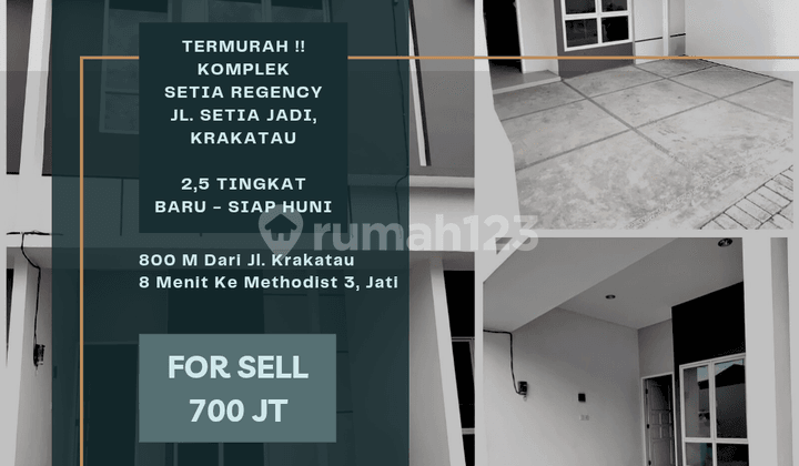 Komplek Setia Regency. Krakatau. Baru, Siap Huni, 2,5 Tingkat