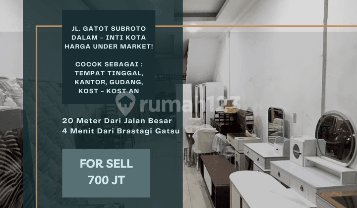 Ruko Jl. Gatot Subroto Dalam. 4 Menit Dari Brastagi Supermarket