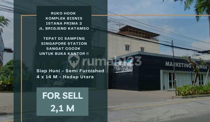 Ruko Hook Komplek Istana Prima 2, Jl. Brigjend Katamso