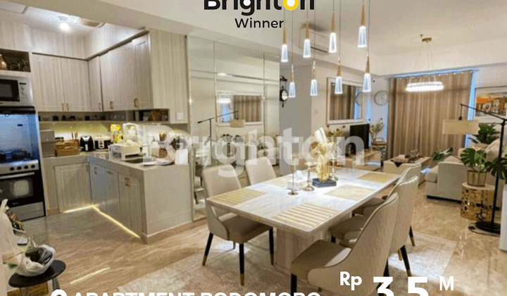 Apartment Podomoro Full Furnished,tower Empire, 3 + 1 Br,bed Room