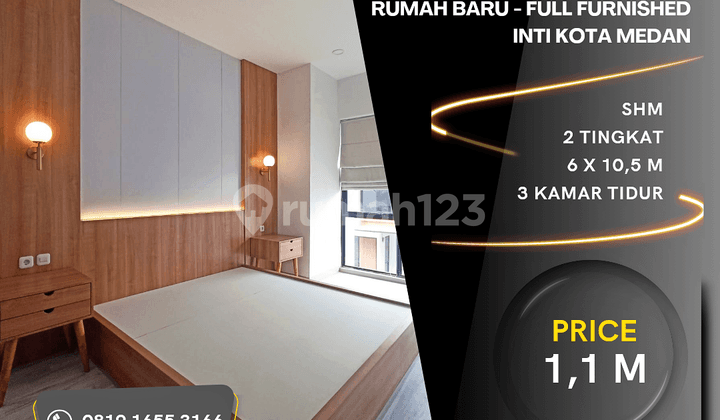 New Full Furnished House. Amir Hamzah Street Area. City Center.