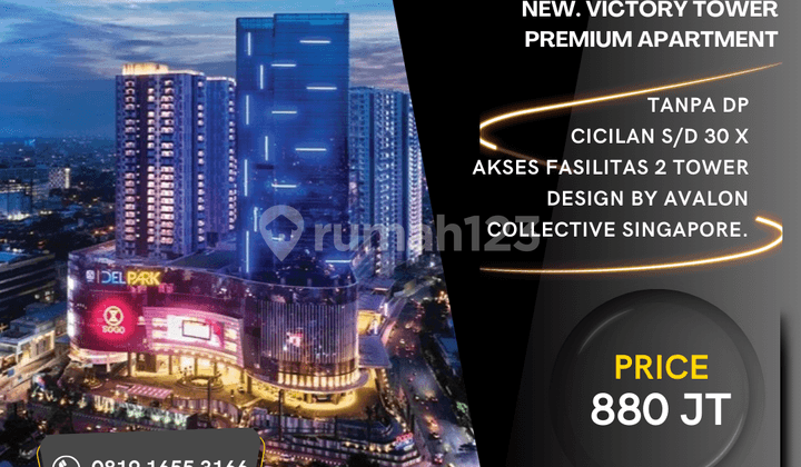 Apartment Podomoro. New. Tower Victory. Dp 0 Cicilan Sampai 30x