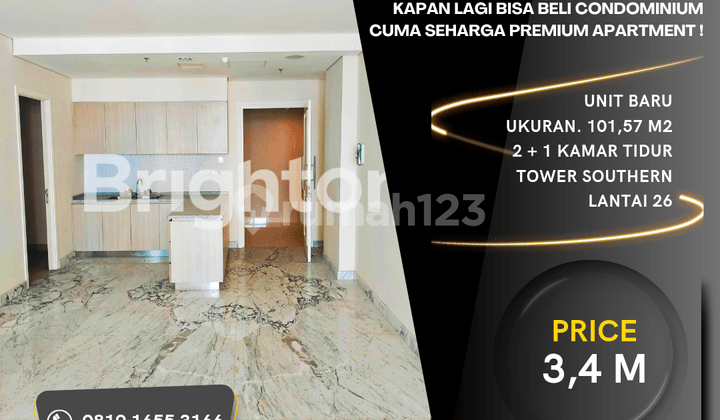 Jual Cepat Condominium Podomoro. Cuma Seharga Premium Apartment