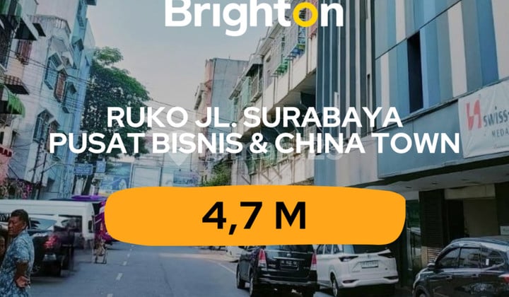 Ruko Jl. Surabaya. Pusat Bisnis Dan Kuliner Chinatown Medan