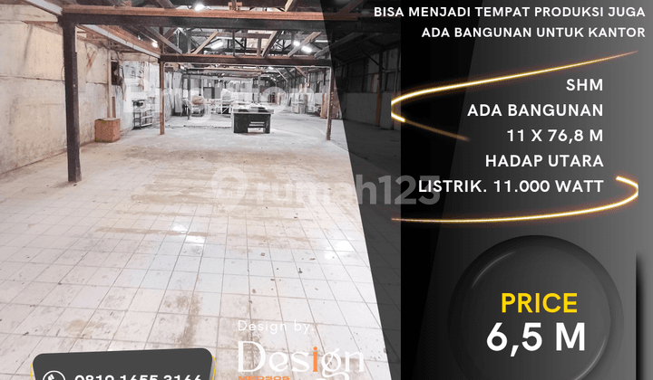 Gudang Inti Kota. Jl. Bilal, Krakatau. Ada Bangunan Kantor