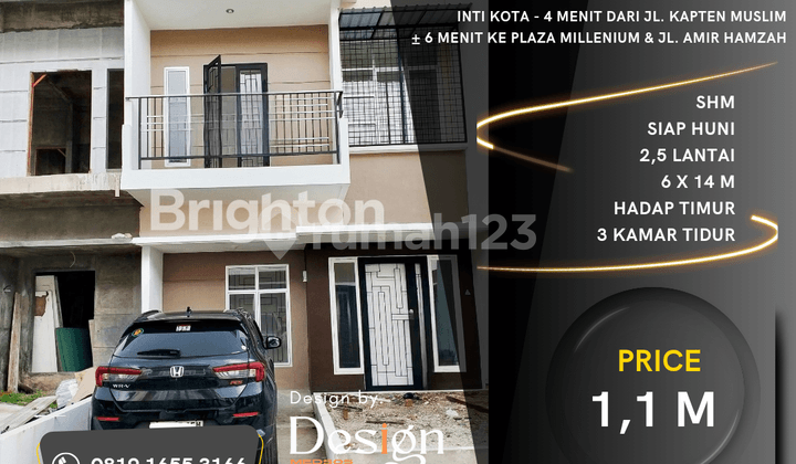 Rumah Baru, Komplek. Daerah Jl. Kapten Muslim, Amir Hamzah