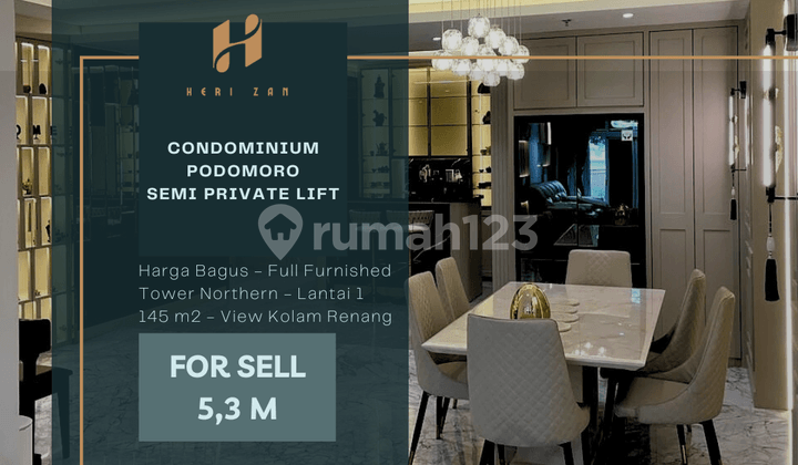 Podomoro Condominium. Semi-Private Elevator. 145 m². Fully Furnished.