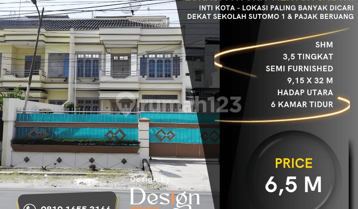 Spacious House on Malaka Street. Close to Sutomo 1 School, Bear Tax.