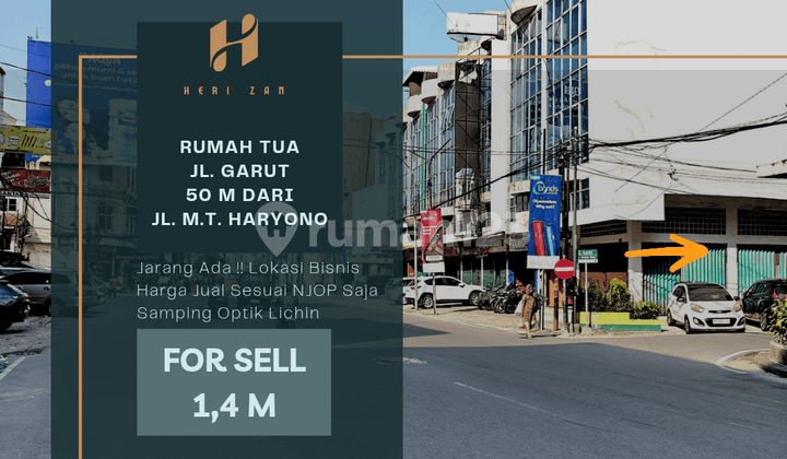 Rumah Jl. Garut. ± 50 Meter Dari Jl. M.T. Haryono. Kawasan Bisnis